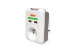 ROLINE Power Wall Outlet, 2x USB Charger, UTE version