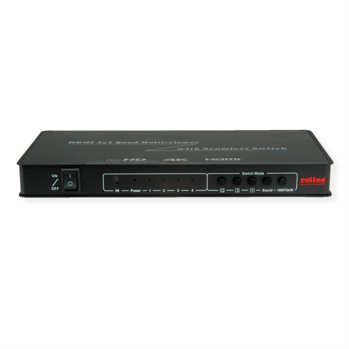 ROLINE HDMI 4x1 QUAD Multi-Viewer, with Seamless Switch