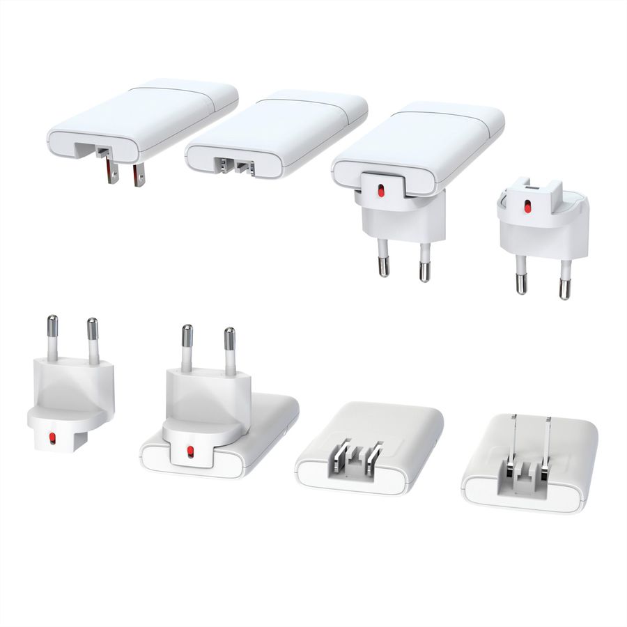 VALUE USB Wall Charger, EU/US Plug, 2x Ports (A+C), 65W