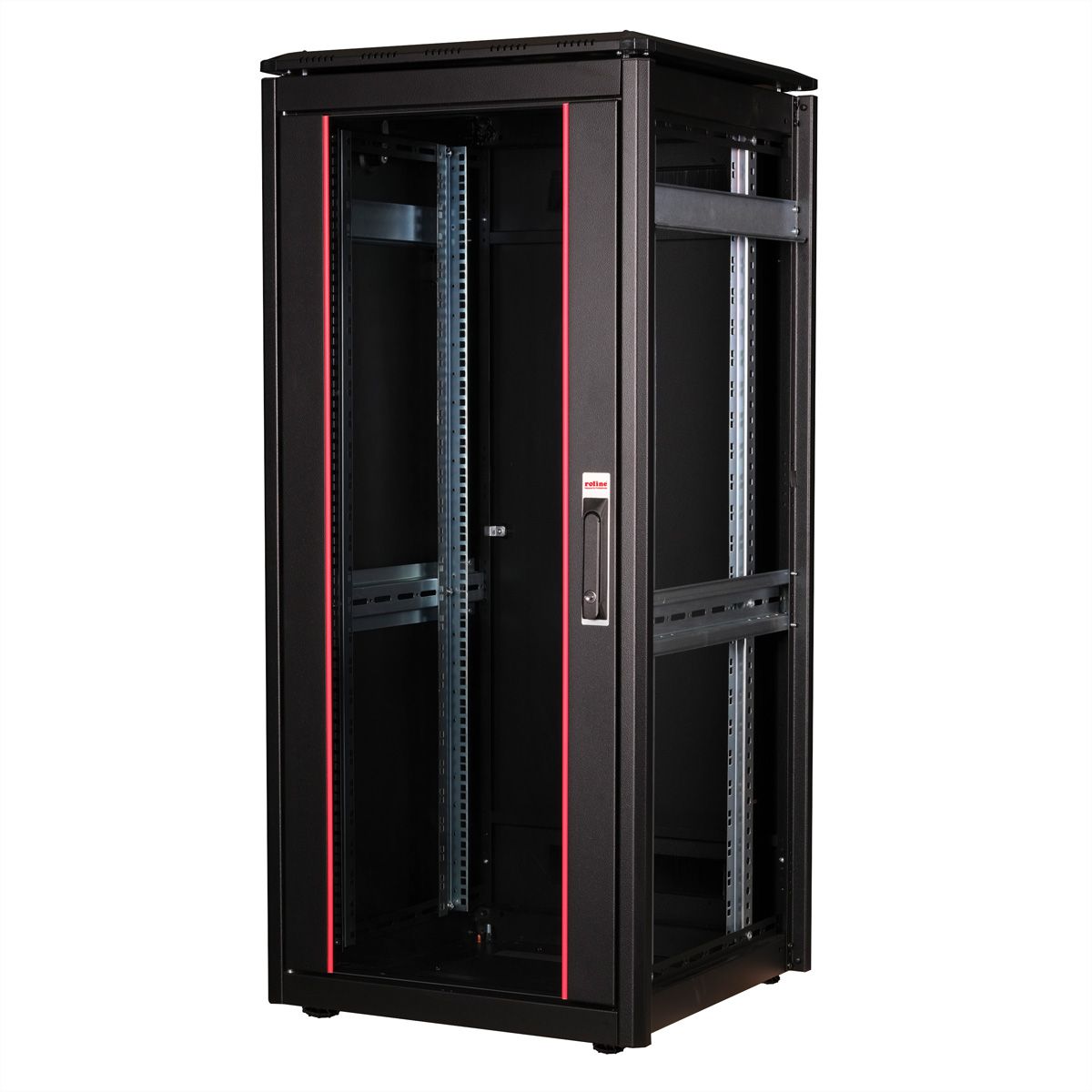 ROLINE 19-inch Network Cabinet Pro 26 U, 600x600 WxD Glass door black