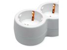 VALUE Power Strip, 6-way, with illuminated Switch, white, 3 m