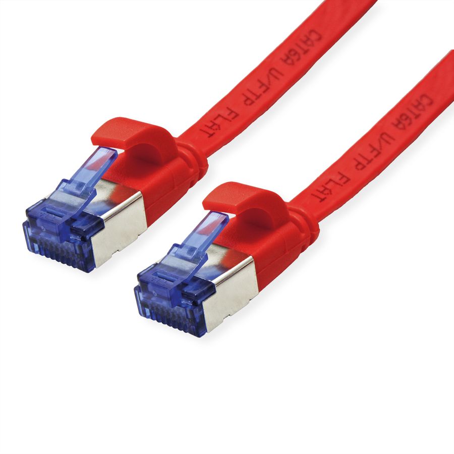 VALUE FTP Patch Cord, Cat.6A (Class EA), extra-flat, red, 3 m