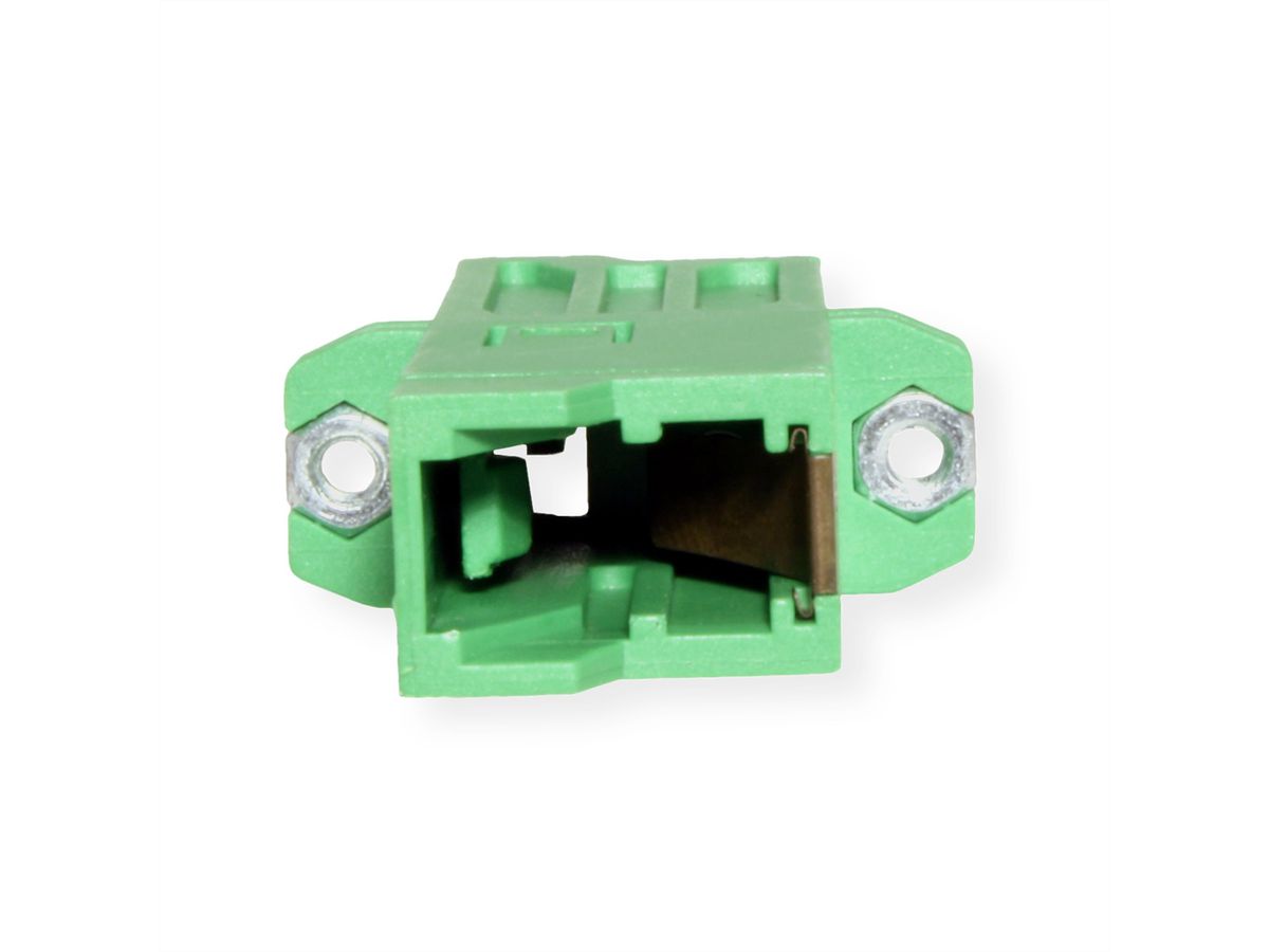 ROLINE Fibre Optic Adapter, LSH, Flange, green