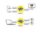 VALUE Bi-Directional DisplayPort Switch 4K60, 2-way