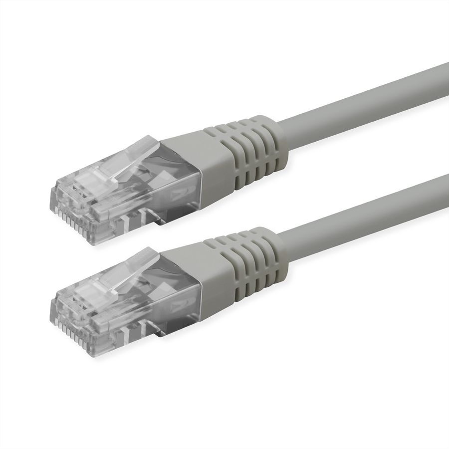 ROLINE UTP Patch Cord, Cat.6 (Class E), PoE, grey, 5 m