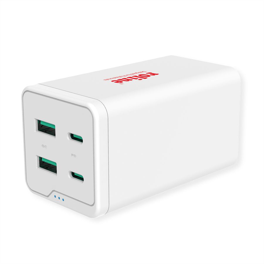 ROLINE USB Charger, 4 Ports (2x USB-C, 2x USB-A QC 3.0), max. 120W