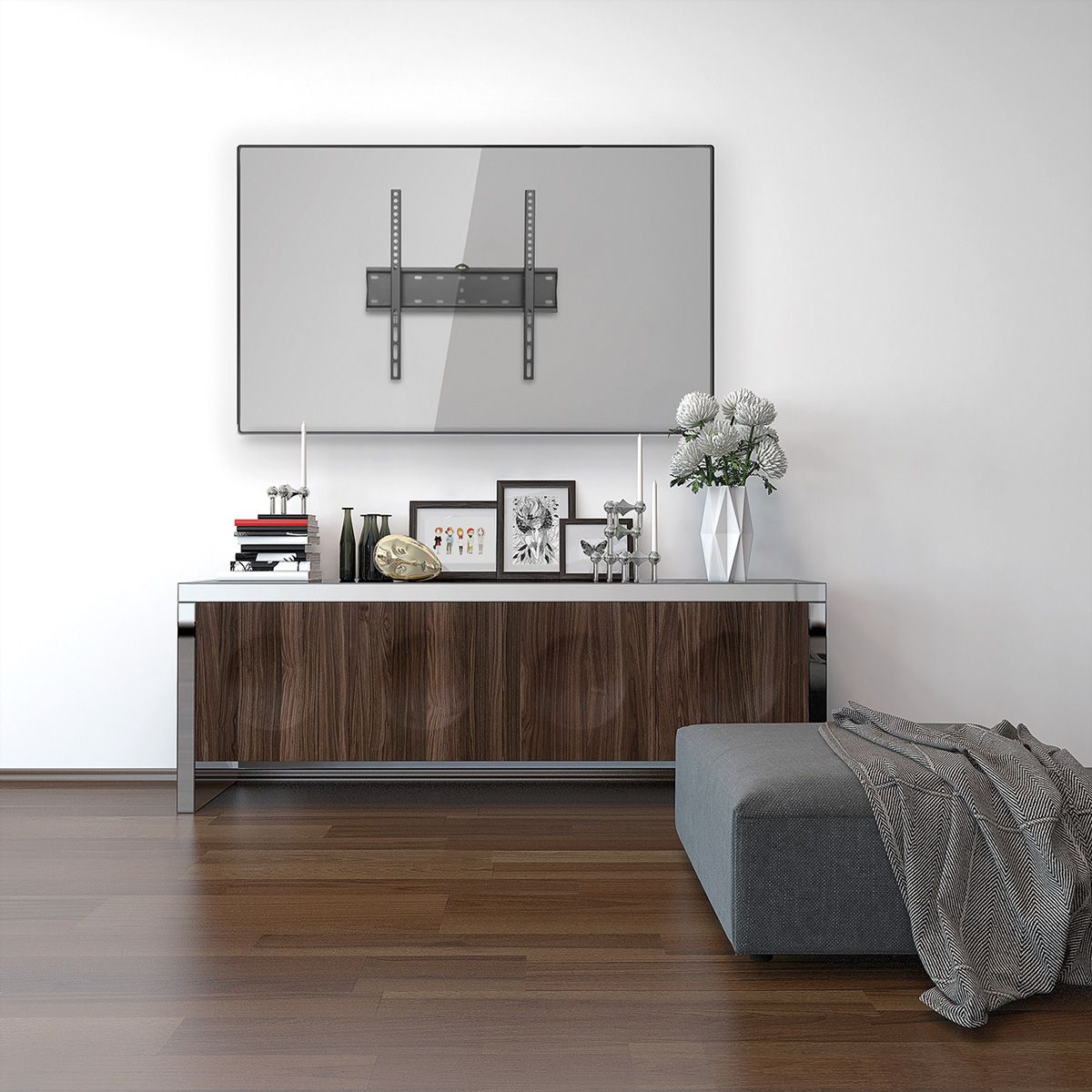 VALUE TV wall mount, 27mm wall distance, 40kg load capacity