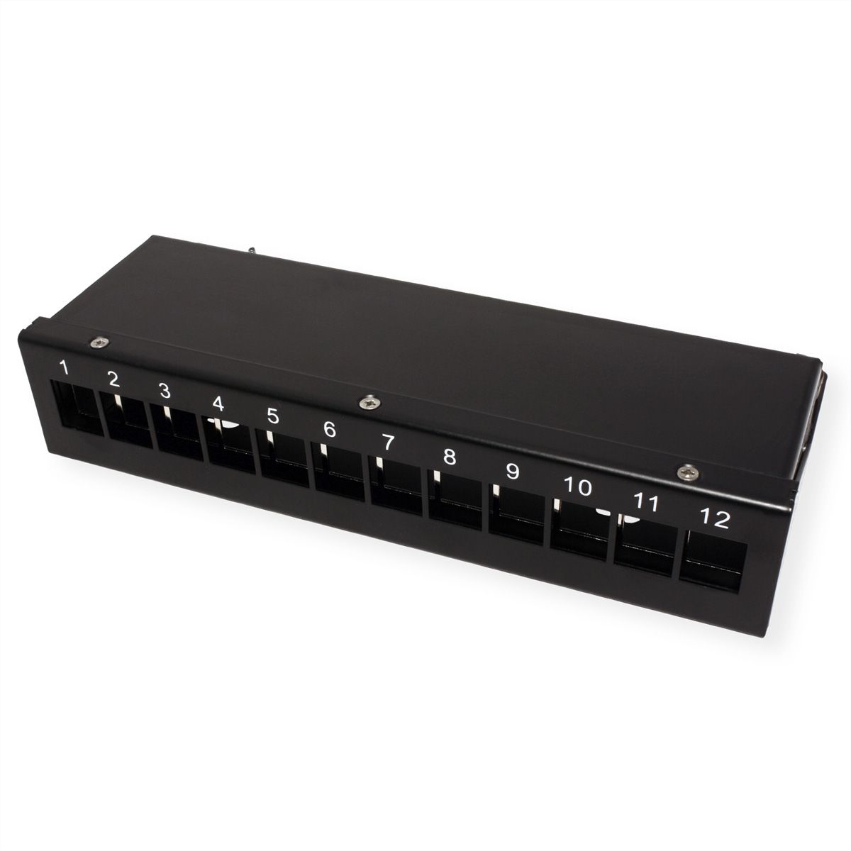VALUE Keystone Module frame, 12 Ports, black