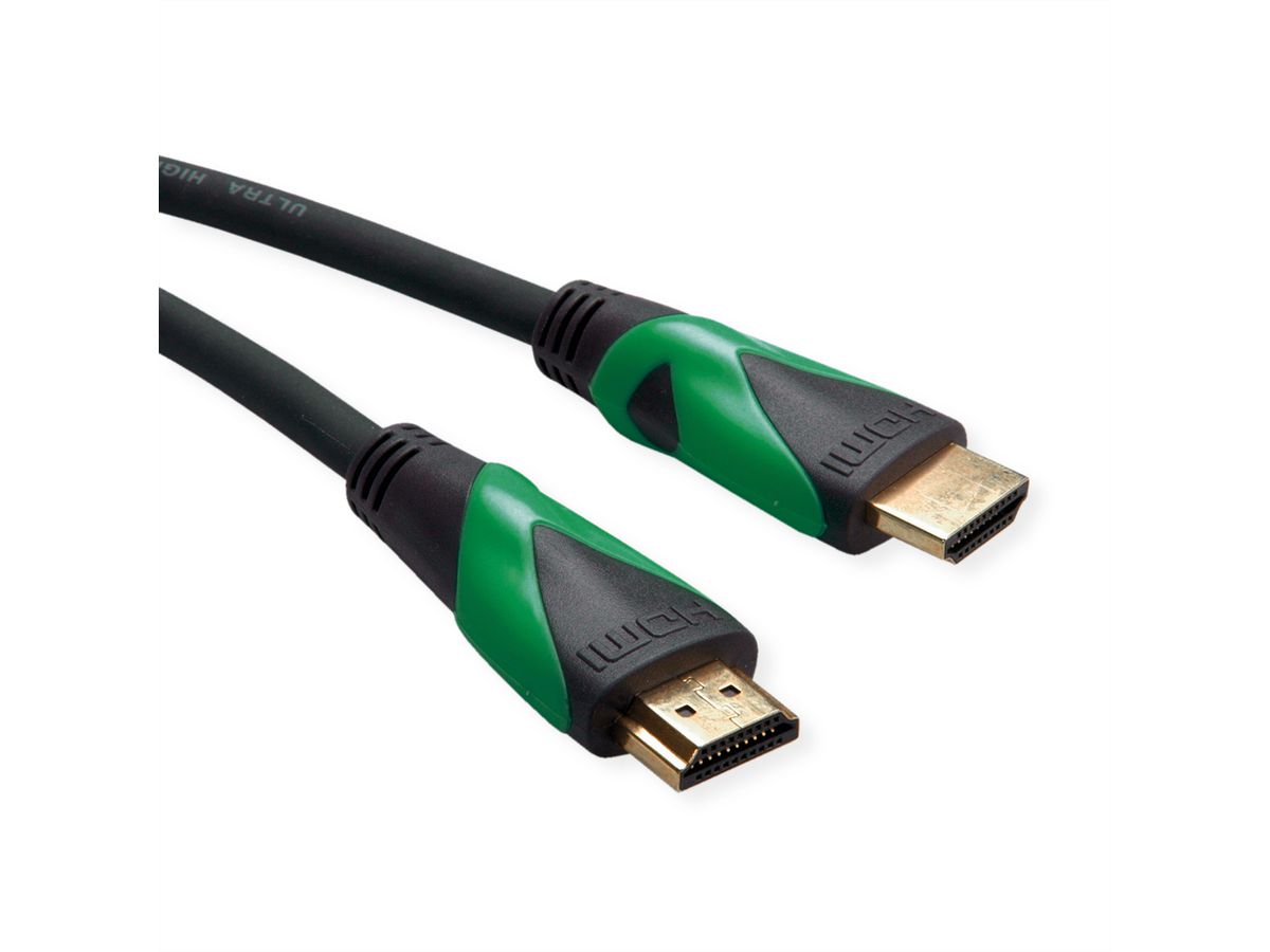 ROLINE GREEN ATC HDMI 8K (7680 x 4320) Ultra HD Cable + Ethernet, M/M, black, 1 m