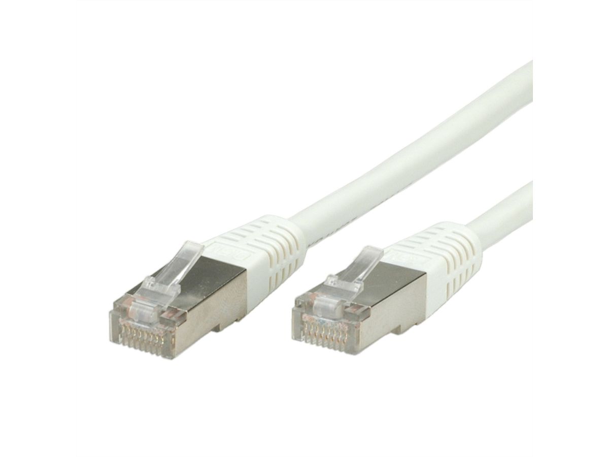 VALUE S/FTP (PiMF) Patch Cord, Cat.6 (Class E), white, 10 m