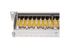 ROLINE Cat.6 (Class E) 19" Patch Panel, 24 Ports, STP, grey