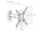 VALUE TV Monitor Arm, Wall Mount, < 109cm, < 20kg, 2 joints