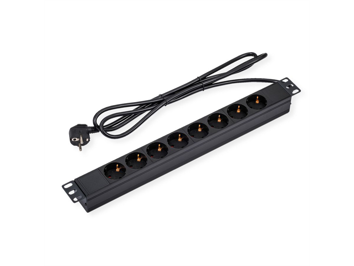VALUE 19" PDU for Cabinets, 8x, 4000W, CEE 7/7 German Type Plug, 1.8 m