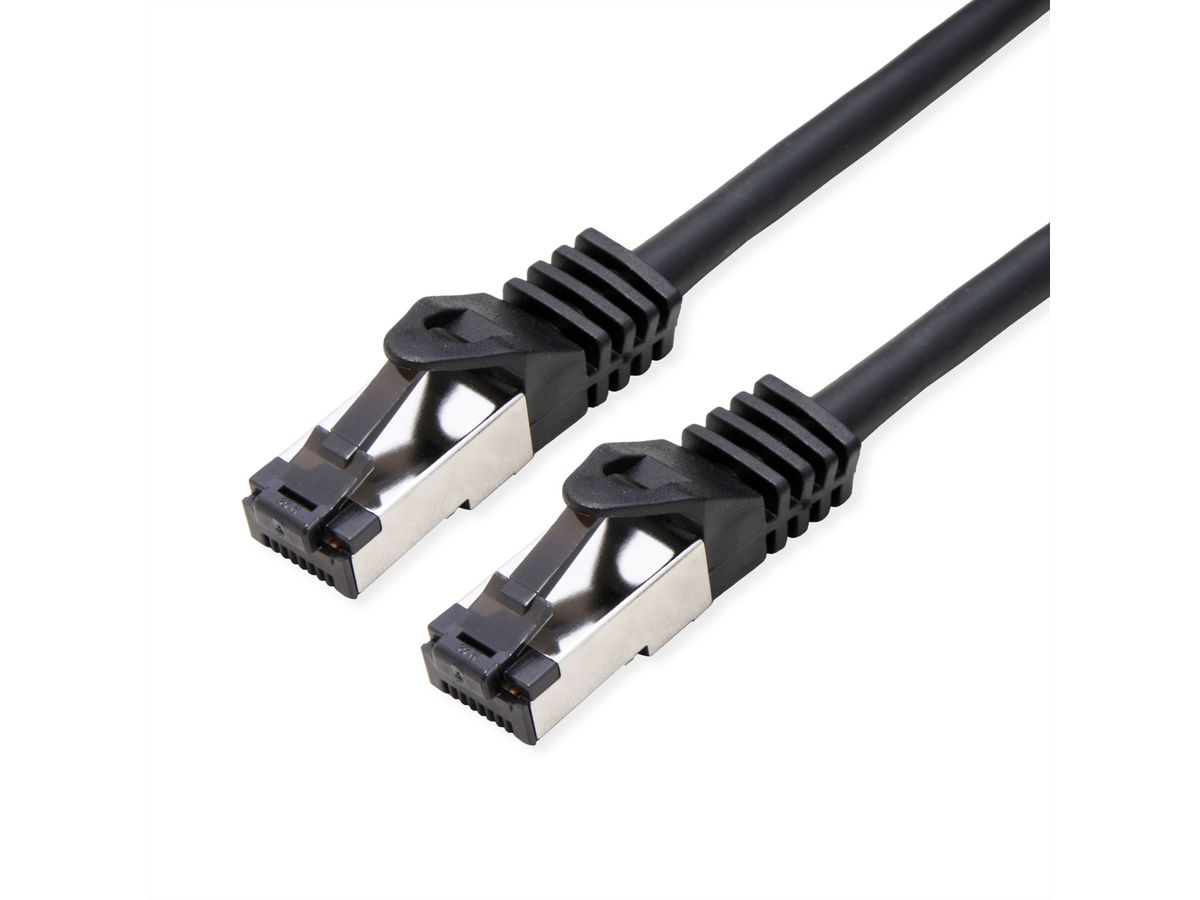 VALUE S/FTP Patch Cord Cat.8 (Class I), stranded, LSOH, black, 3 m