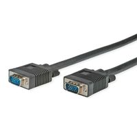 STANDARD SVGA Cable, HD15 M - HD15 M, black, 10 m
