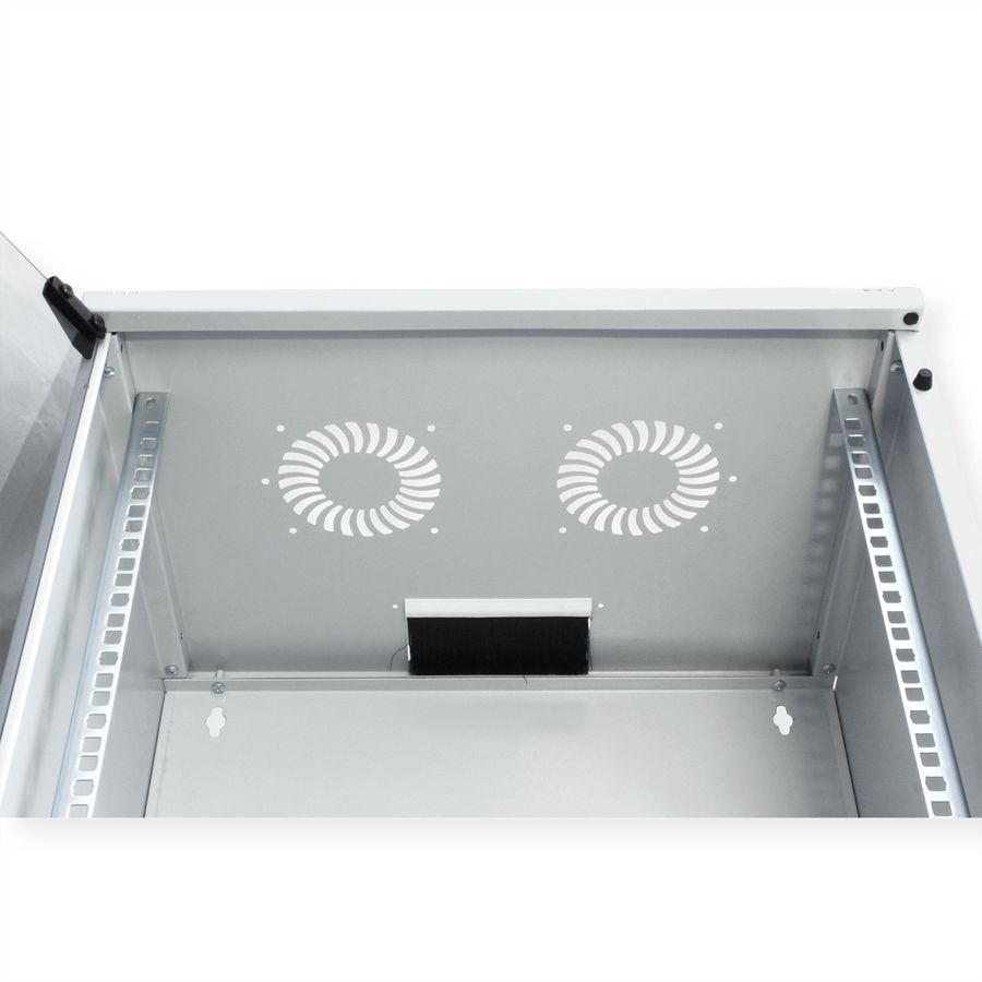 ROLINE 19-inch wall-mounted housing Basic 12 U, 540x400 WxD kit grey