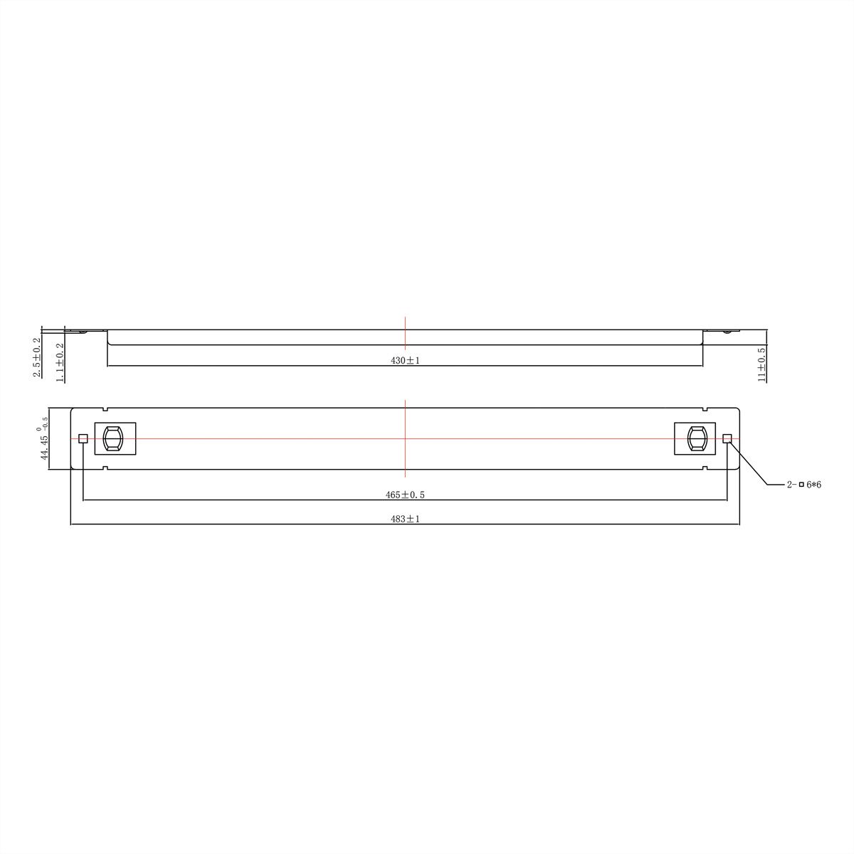 ROLINE 19" Blank Panel, Snap-in, 1U, Metal, black