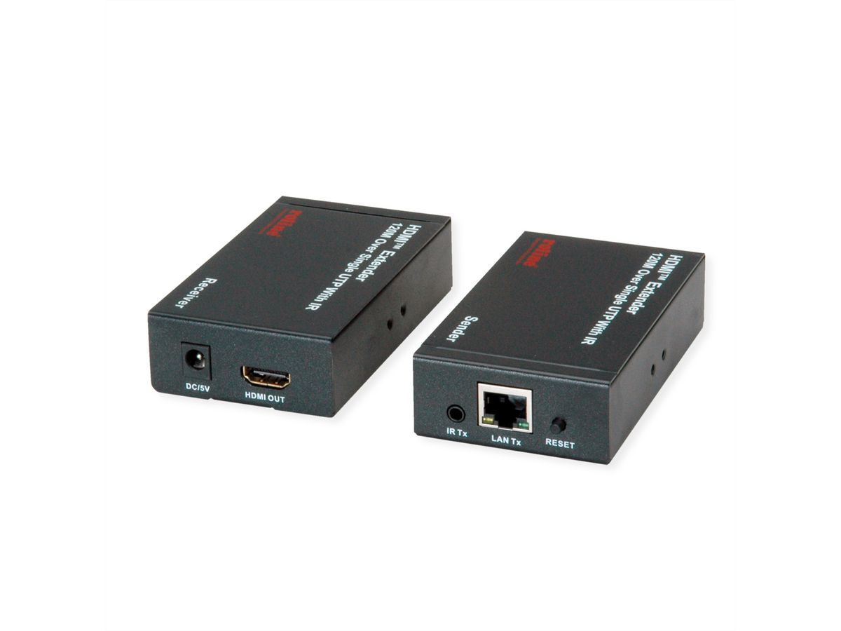 ROLINE HDMI over IP Extender, 1080P, 120 m, W/IR