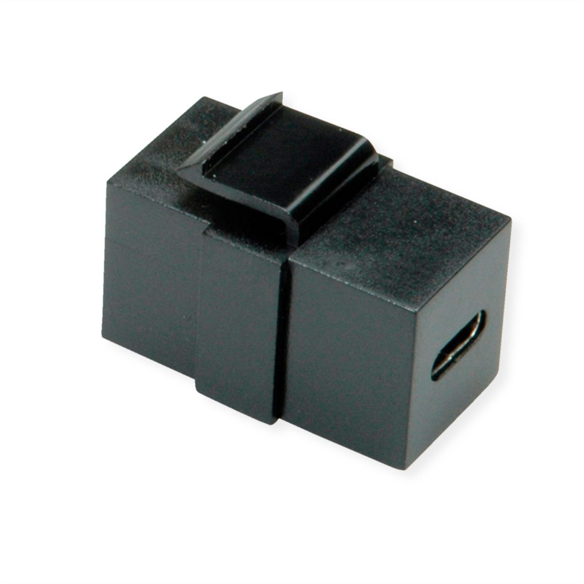 VALUE USB Type C Keystone Module, 1pc/set, black