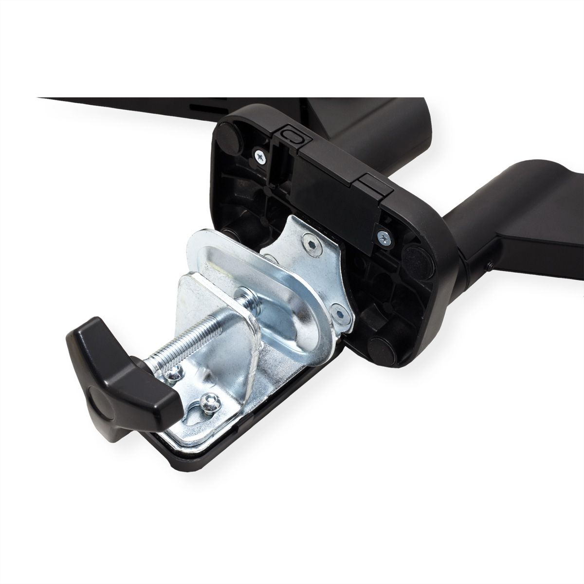 VALUE Dual LCD Monitor Arm, Desk Clamp, 5 Joints, Space Saving