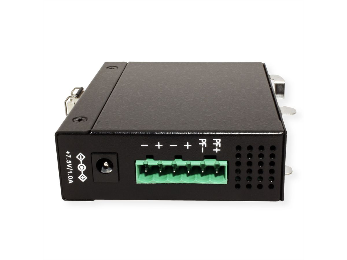 ROLINE Industrial Converter RJ-45, Fiber Optic 1000SX/LC