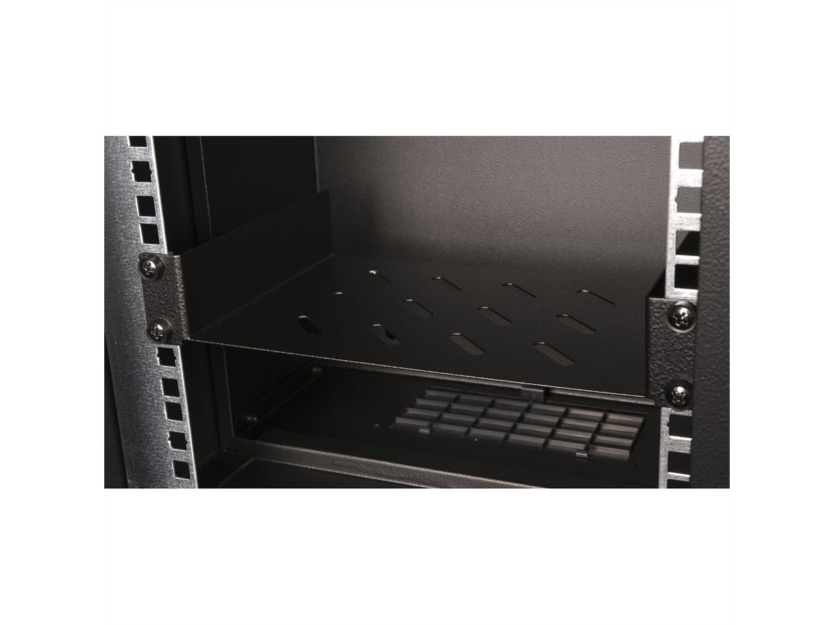 ROLINE 10-inch shelf 1 U, 150 T black