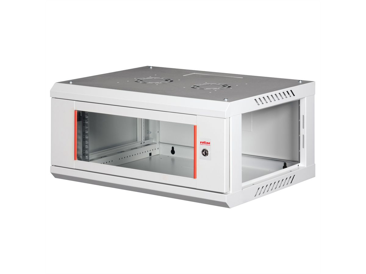 ROLINE 19" Wall Cabinet Basic Plus 4U, 600x450 BxT grey
