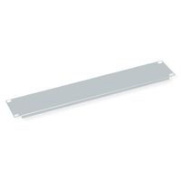 19" Blank Panel, 2U, Metal, grey