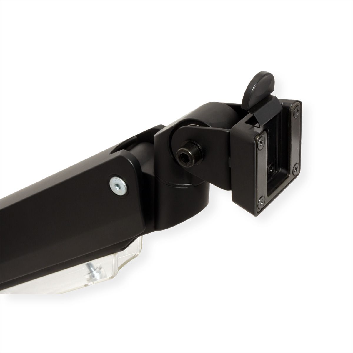 ROLINE Dual LCD Monitor Stand Pneumatic, Desk Clamp, Pivot, 5 Joints, 17–35 inch, max. 2x 15 kg