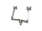 ROLINE Dual LCD Monitor Stand Pneumatic, Desk Clamp, Pivot, 2 Joints