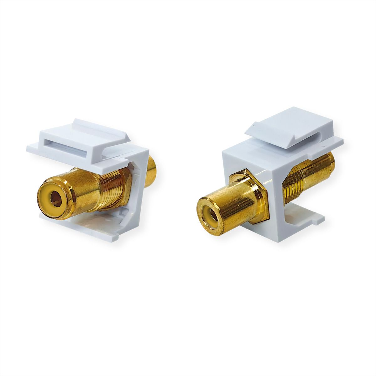 VALUE RCA Keystone Coupler, Plastic, yellow