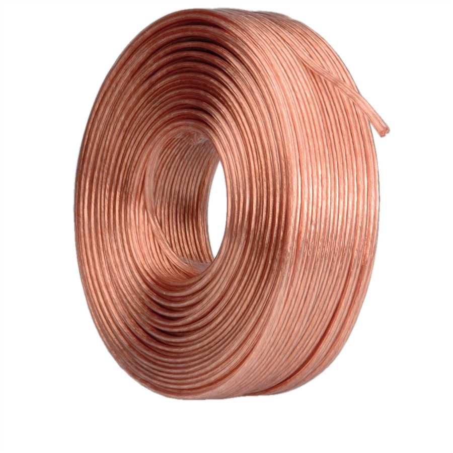 Loudspeaker Cable, transparent, 2.5mm², 100 m roll
