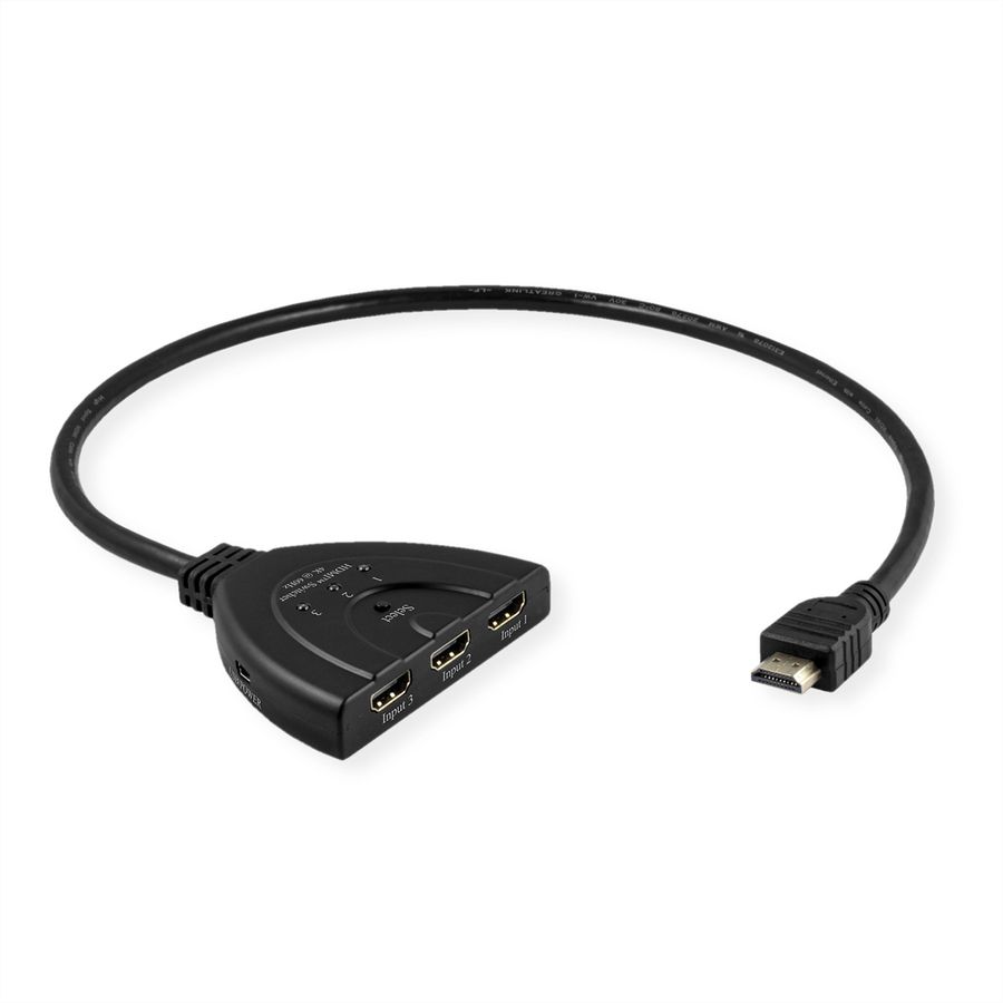 VALUE HDMI Switch, 3x1, 4K60Hz