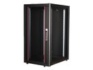 ROLINE 19-inch network cabinet Basic 22 U, 600x800 WxD Glass door black