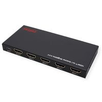 ROLINE HDMI Switch, 4x1, 8K60Hz, with Remote Control