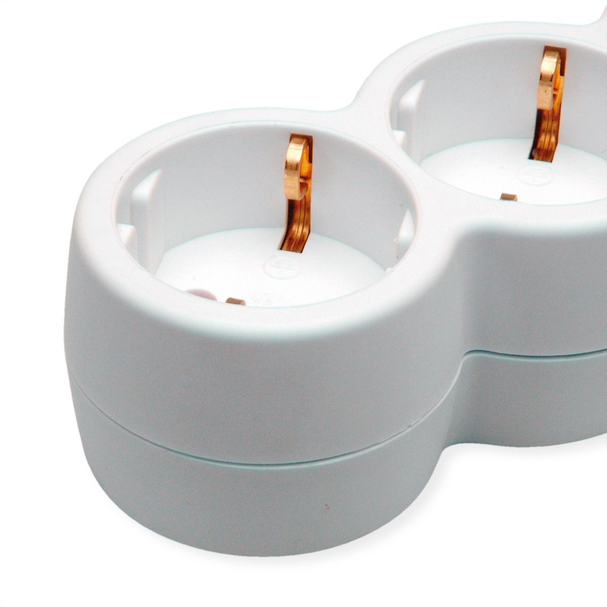 VALUE Power Strip, 6-way, with illuminated Switch, white, 3 m