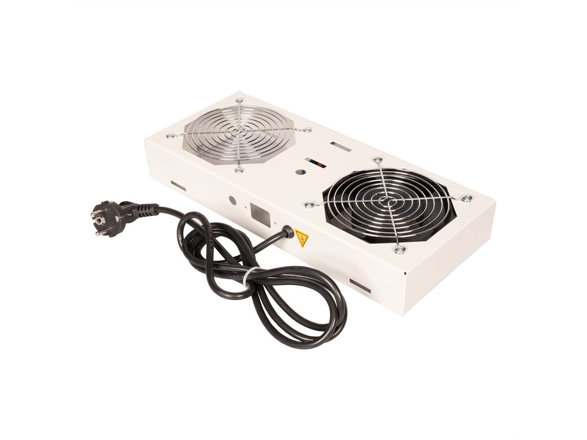 ROLINE Fan unit with 1 fan, for 19" Wall Cabinet grey
