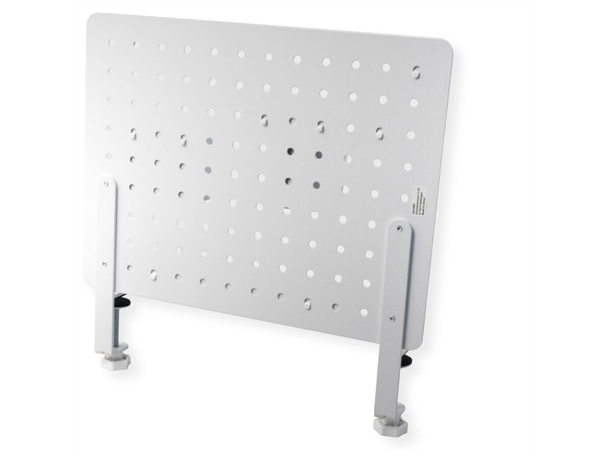 VALUE Clamp Mount Pegboard, white