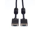 ROLINE HQ VGA Cable + Ferrite + DDC, HD15, M/M, 3 m