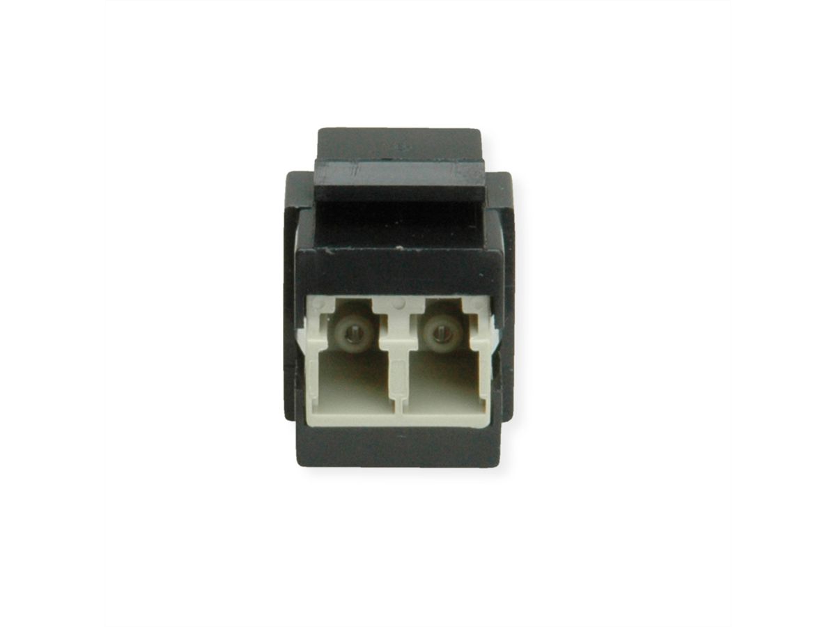 ROLINE Fiber Optic Keystone Jack, LC/LC Duplex, Multiode, OM2