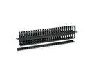 VALUE 19" Front Panel 1U with Double-Sided Patch channel, black