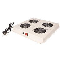 ROLINE 19" roof fan unit with 4 fans, ON/OFF grey