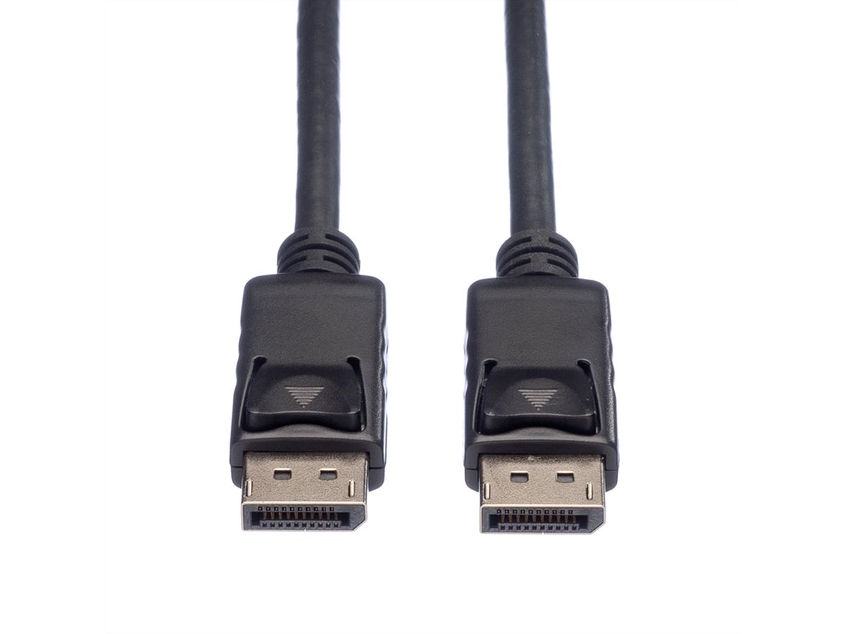 ROLINE GREEN DisplayPort Cable, DP-DP, TPE, M/M, black, 1 m