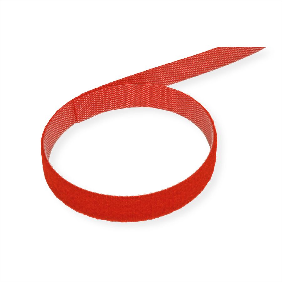 VALUE Strap Cable Tie Roll, Width 10mm, red, 25 m