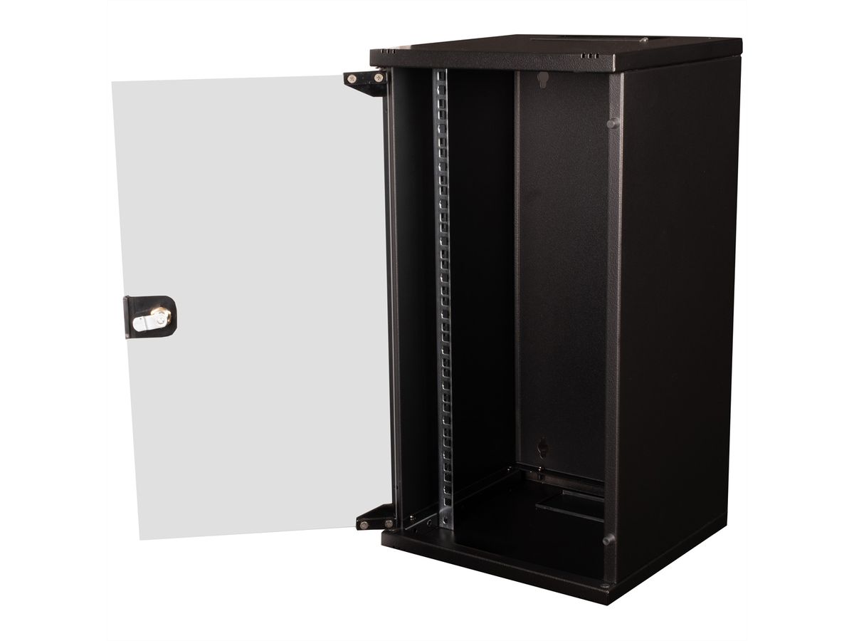 ROLINE 10-inch wall-mounted housing 12 U, 312x300 WxD black