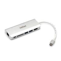 ROLINE USB Type C docking station, 4K HDMI, 2x USB 3.0 / USB 3.2 Gen 1 ports, 1x SD/MicroSD card reader, 1x USB Type C PD (Power Delivery) + Data, 1x Gigabit Ethernet