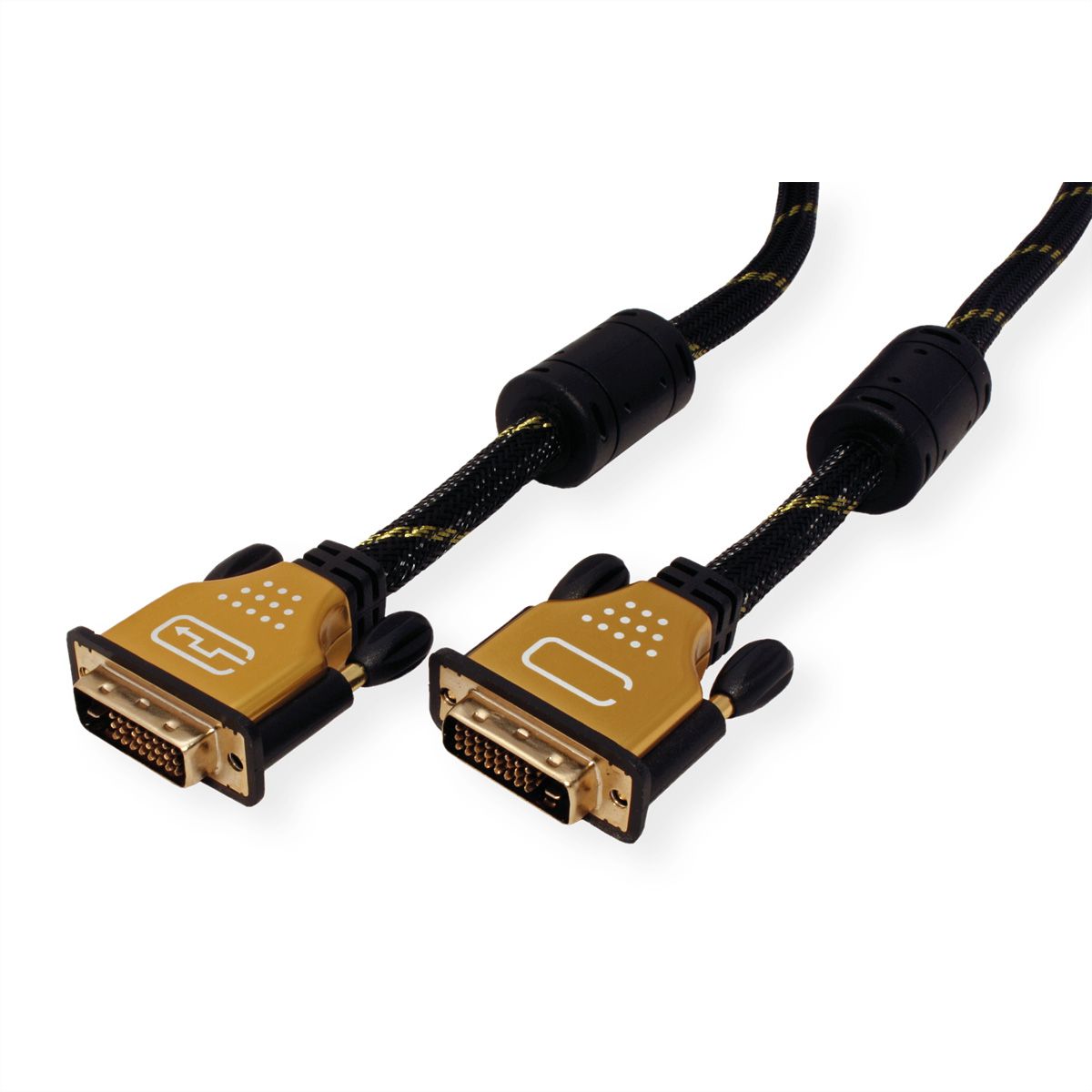 ROLINE GOLD Monitor Cable, DVI (24+1), Dual Link, M/M, 5 m