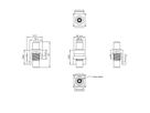 VALUE RCA Keystone Coupler, Plastic, yellow