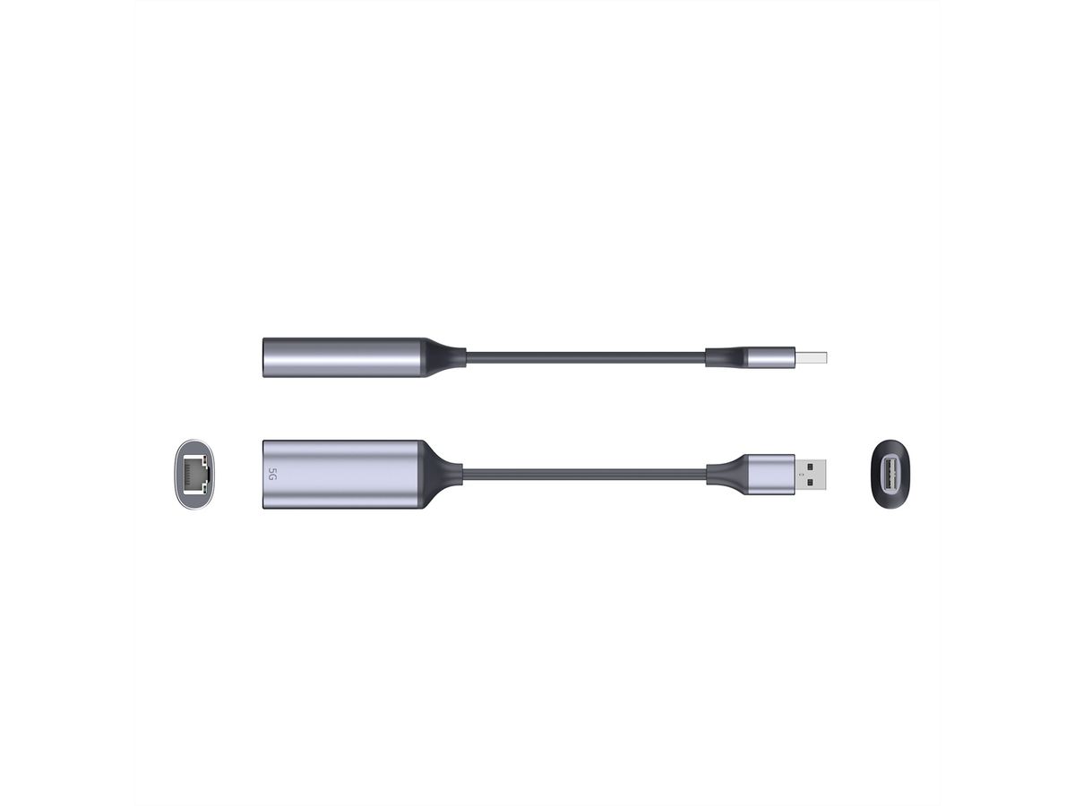 VALUE USB 3.2 Gen 2 Type A to 5 Gigabit, Ethernet Converter