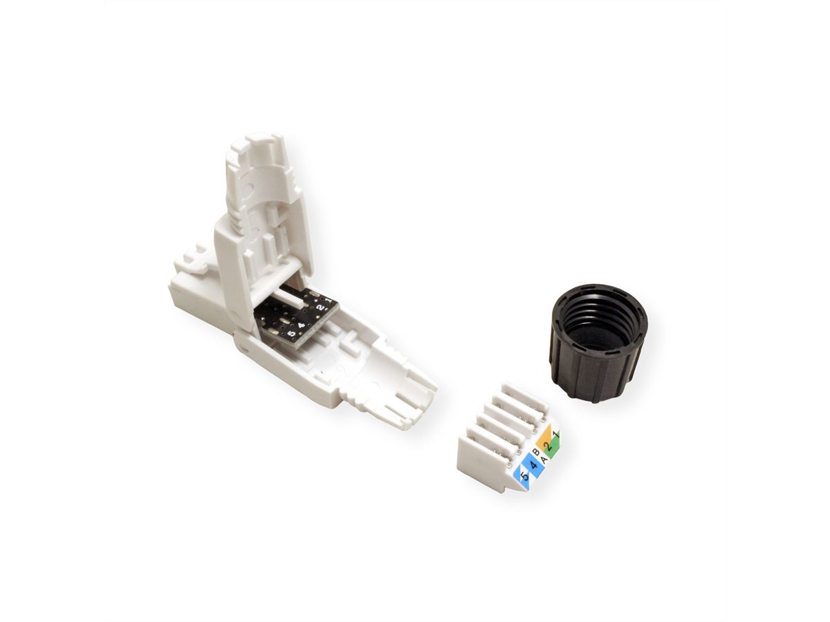 ROLINE Field Plug Cat.6A (Class EA), UTP, white